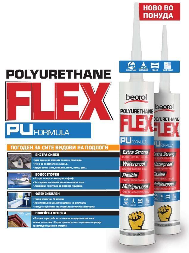 Beorol Полиуретански флеџ 300мл црн