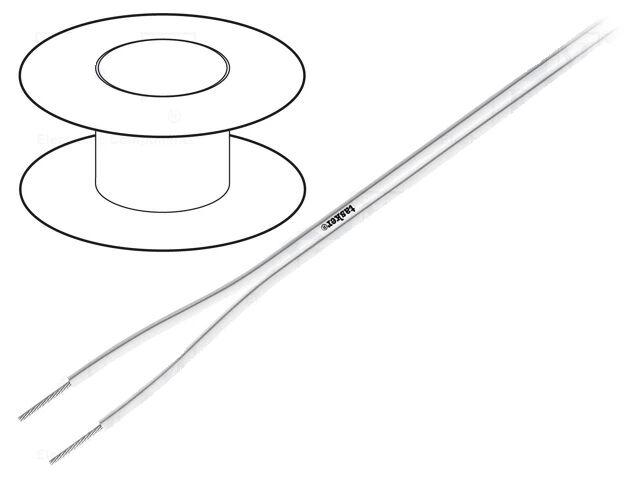 Tasker Силиконски кабел 2×0.75мм мек, отпорен на температура TAS-TSC72