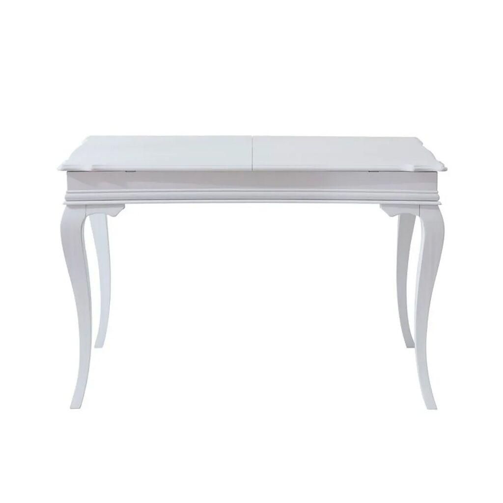 Трпезариска маса Hanah Home на расклопување Albero28, 80x75-160 см, бела