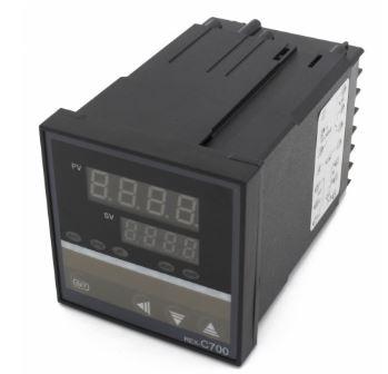 Alfa Electric Терморегулатор 72×72mm 0–400°C K-тип со релеен излез + 1 аларм, PID Ц700