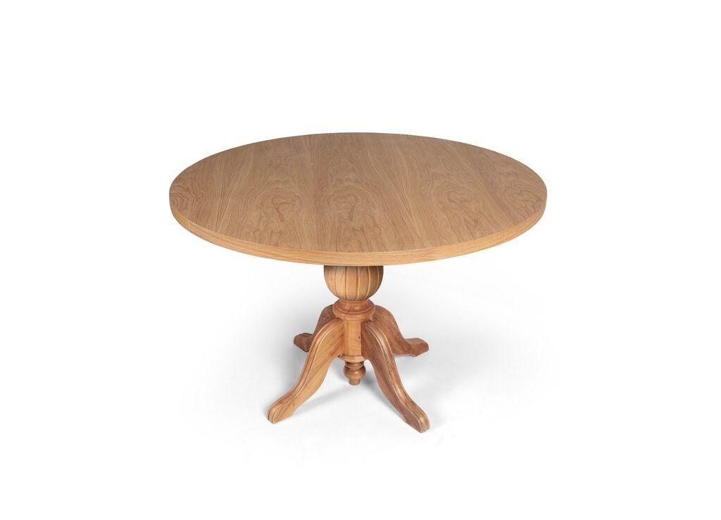 Трпезариска маса Hanah Home Tondo, 118 см, кафеава