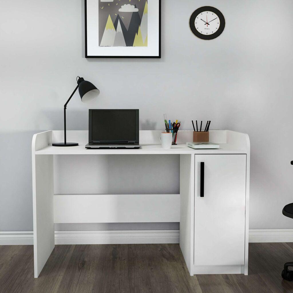 Биро Hanah Home Luses, 123,6x83x60 см, бело