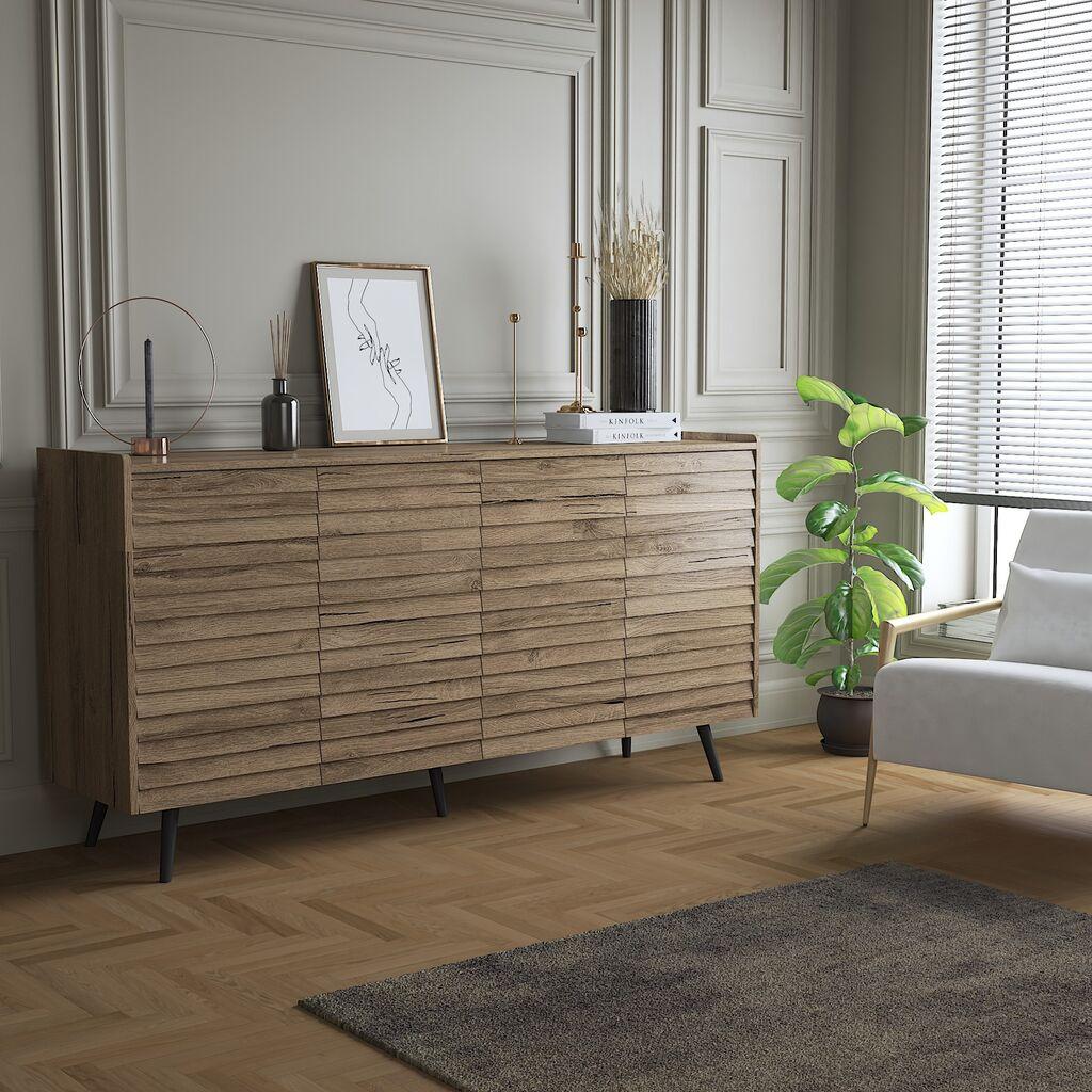 Конзолна маса Hanah Home FRN-7017-1, 180 x 92 x 44 см, орев