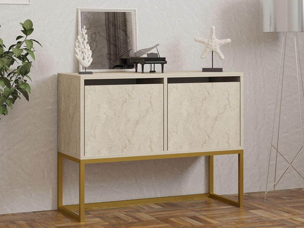 Конзолна маса Hanah Home Zermat, 90x70x34 см, беж