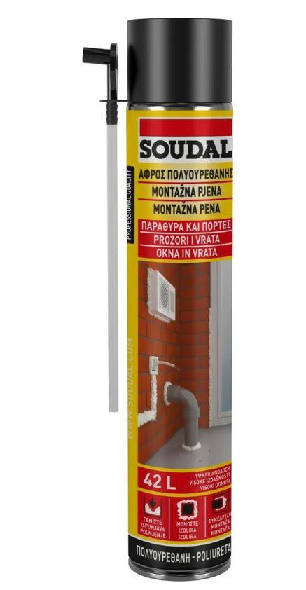 SOUDAL Високоекспанзиска рачна пурпена 750мл, SOUDAL