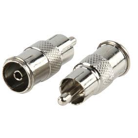 Alfa Electric Приклучок RCA во коаксијален сокет (тунер) – AC-019