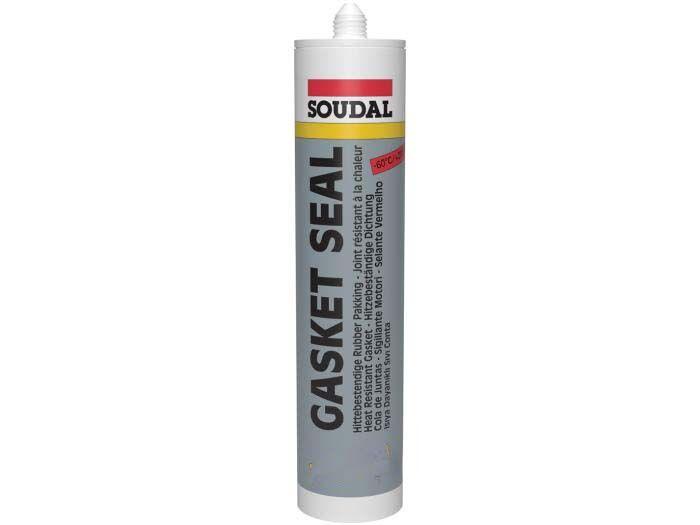 SOUDAL Силикон за висока температура црн +285°C Gasket Seal 310мл, SOUDAL