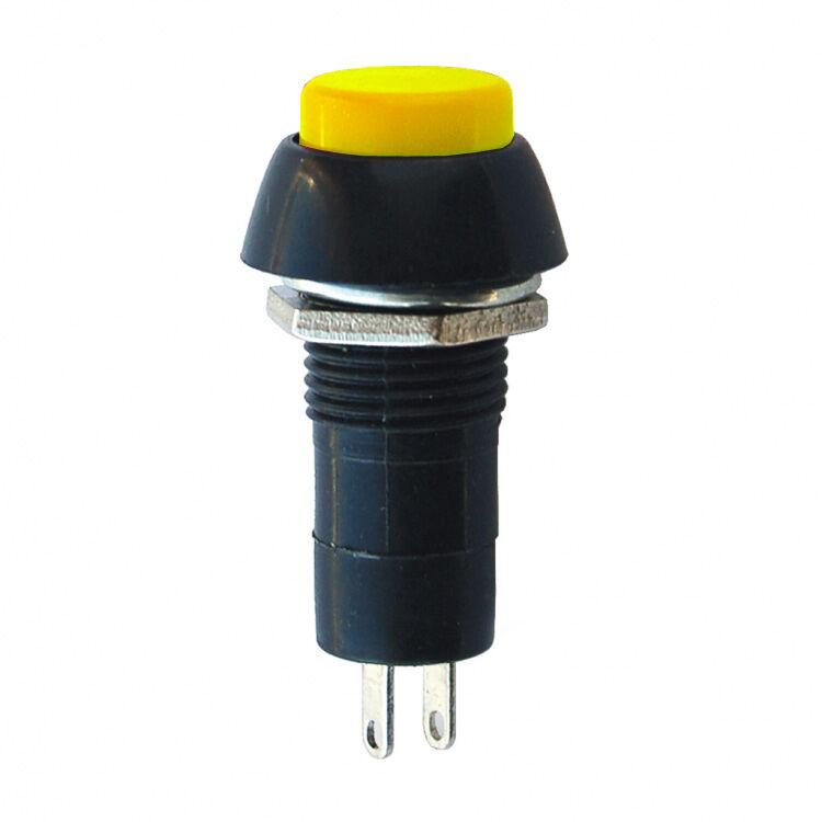 Alfa Electric Прекидач Φ12mm 0-1 6A 2 кон. жолт, 185 ПР-67