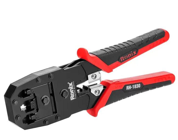 RONIX Клешта за мрежни и телефонски конектори 8/8–6/6–4/4 Ronix RH-1830
