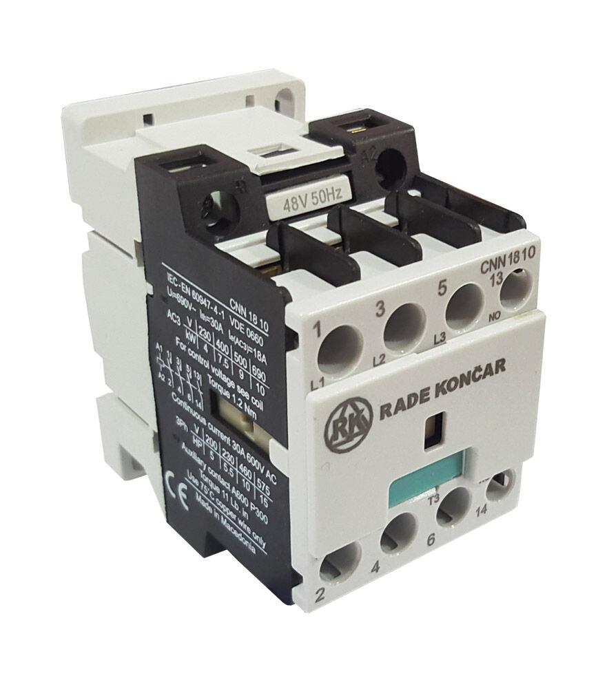 Раде Кончар Контактор 48V AC 18A AC3 ЦНН 18