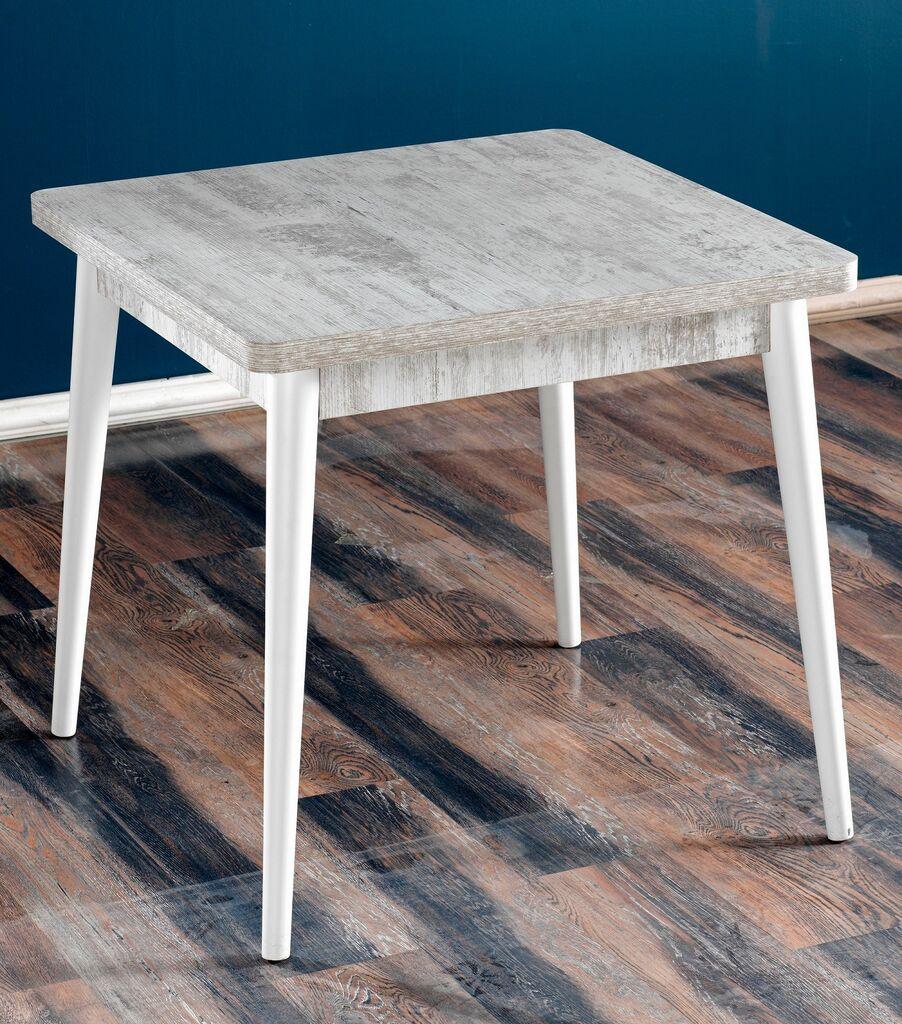 Трпезариска маса Hanah Home Flora Antique, 80x76,5 см, Antique