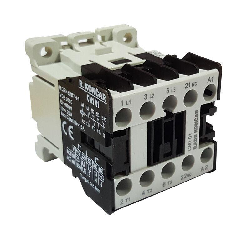 Раде Кончар Контактор 220V 9A 3NO+1NC ЦМ1 01