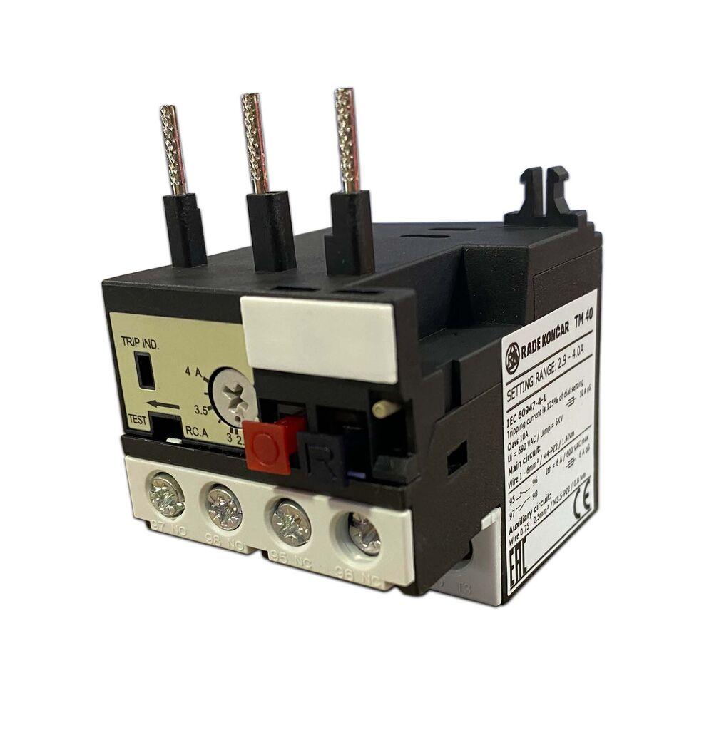 Alfa Electric Биметал термореле 2.9–4A ТМ 40