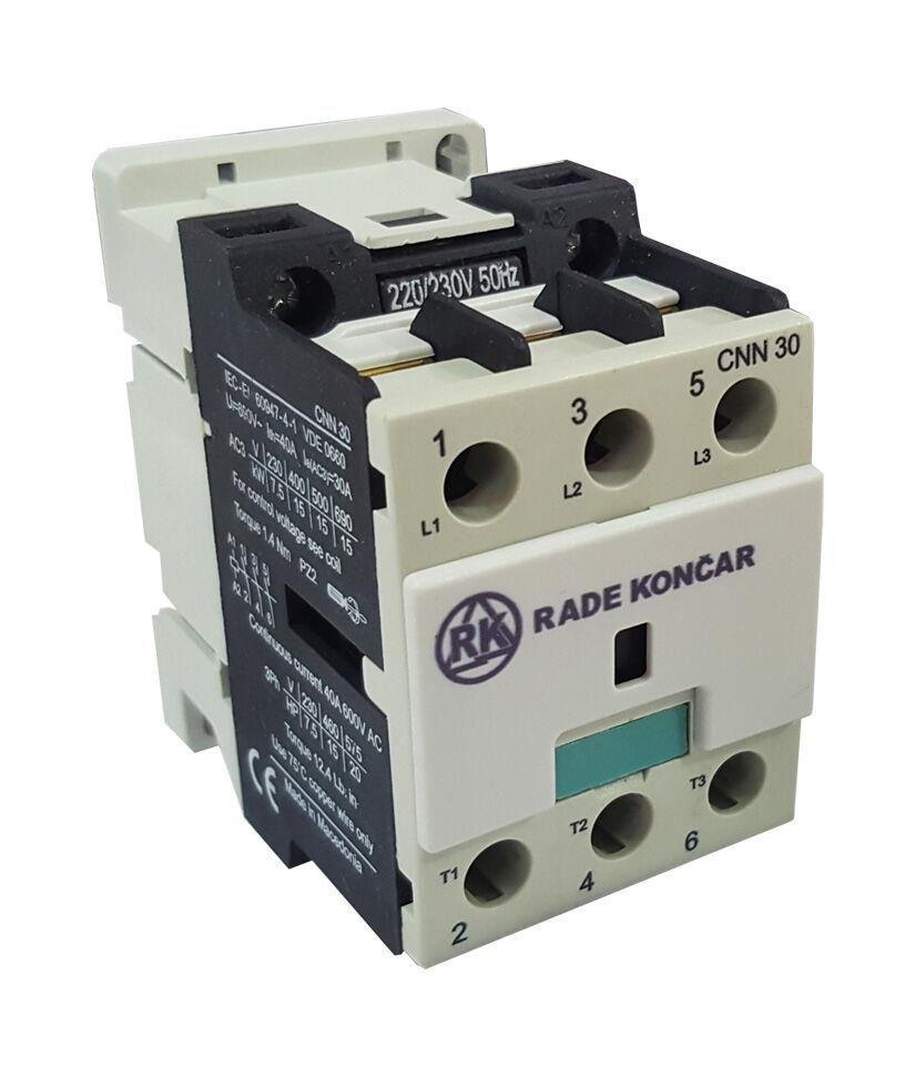 Раде Кончар Контактор 220V 30A AC3 ЦНН 30