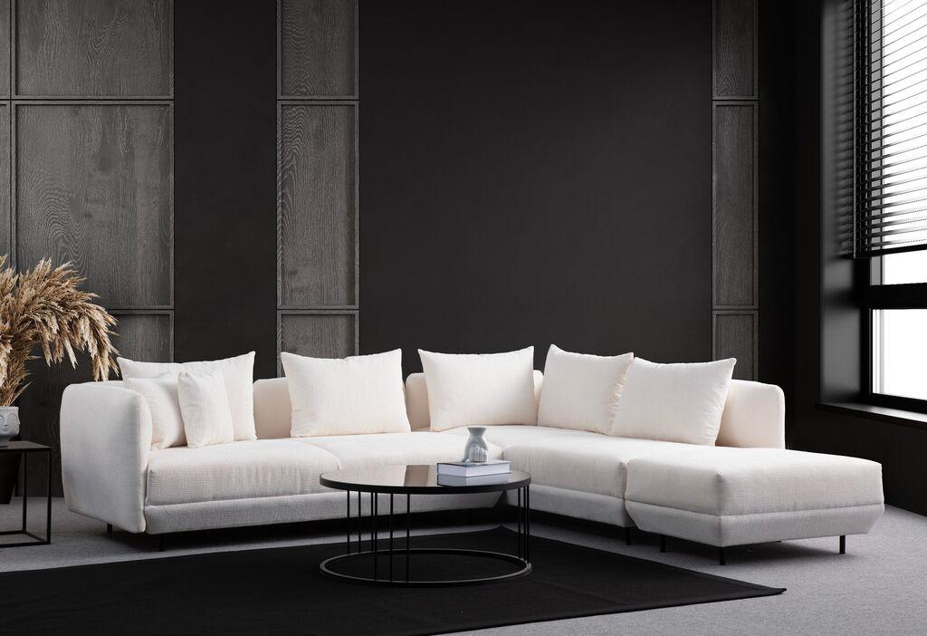 Аголна софа Atelier del Sofa Florence, 310x265 см, светло сива