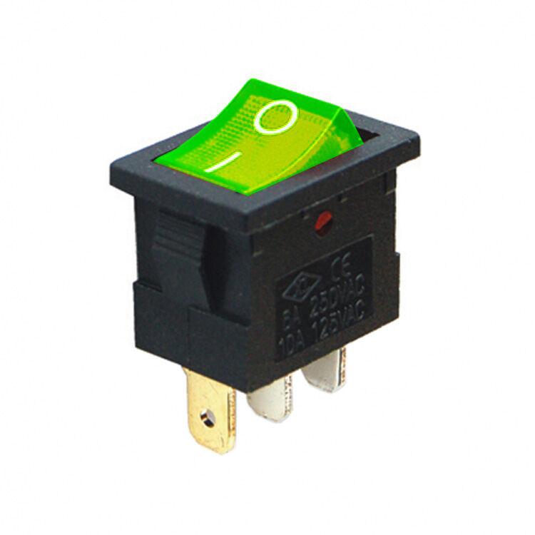 Alfa Electric Прекинувач 0-1 6A 2+1 кон. зелен + SS, 220V 118 ПР-20