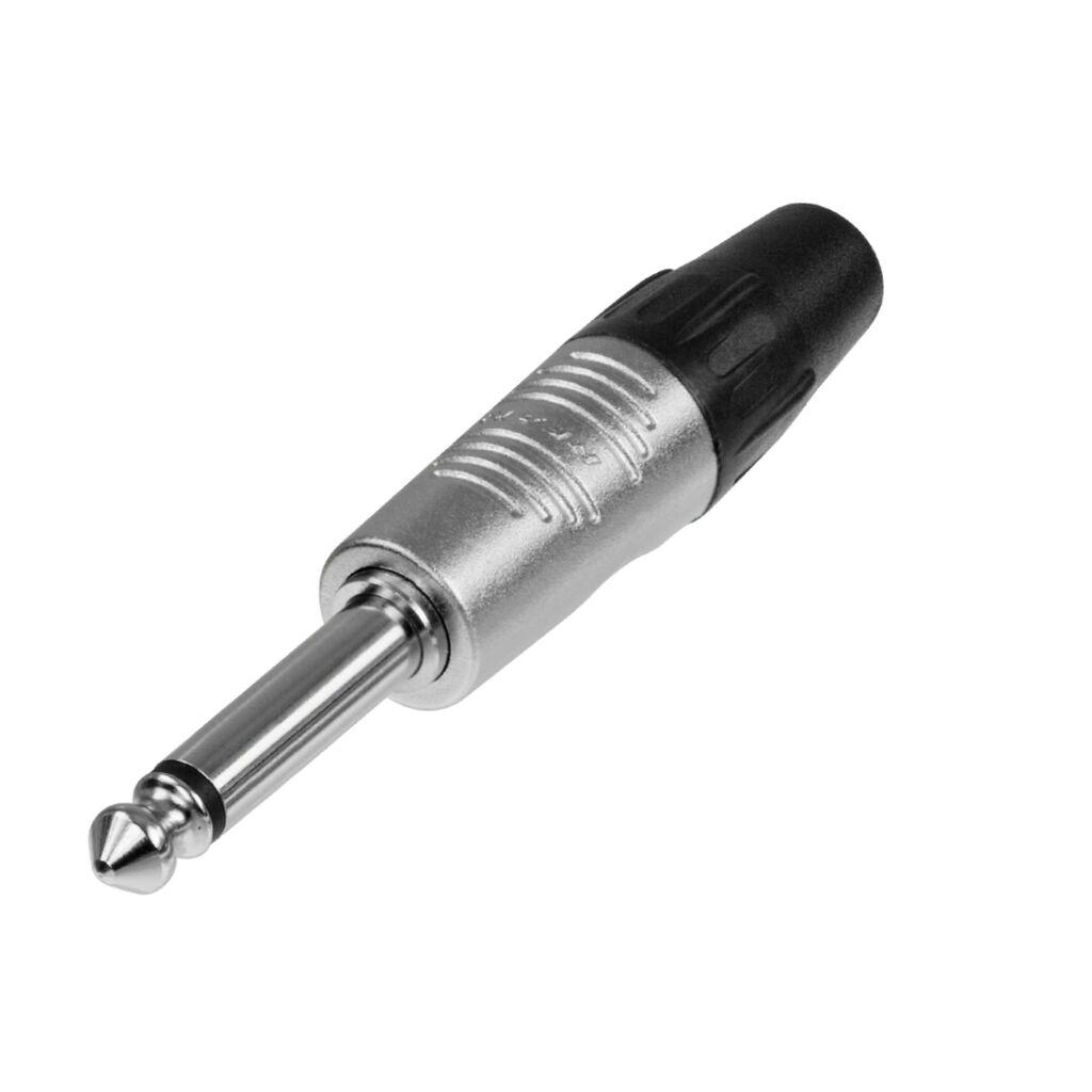 Neutrik 6.35mm моно – банана сребрен конектор REAN-Neutrik NTR-RP2C