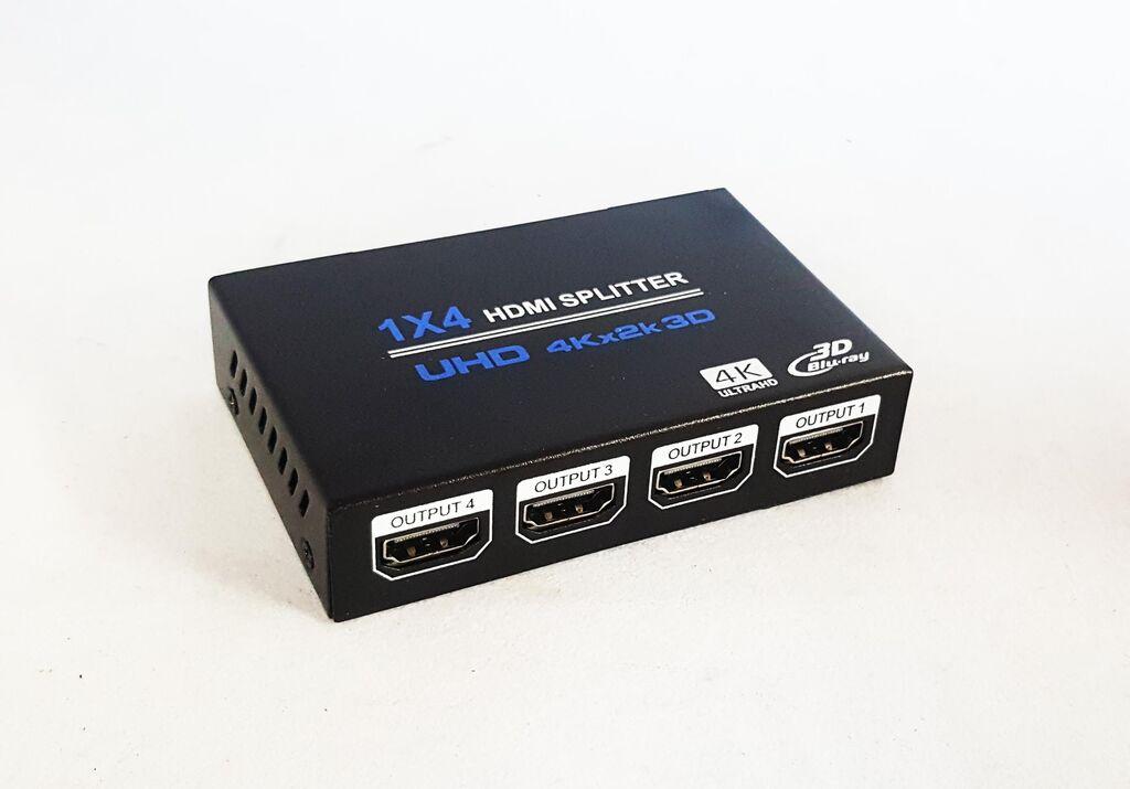 Alfa Electric HDMI сплитер 1/4 активен со адаптер HDMI-SPLITTER-1/4-ACTIVE