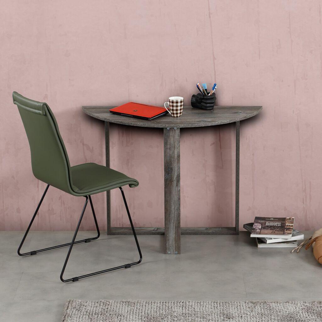 Средно биро Hanah Home, 106x77x45 см, сиво