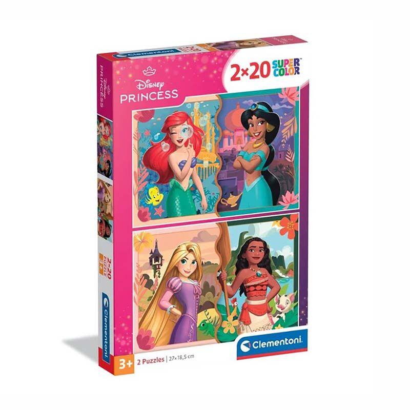 Clementoni Children Puzzle 'Disney Princess' Сложувалка 2х20 пар 3г