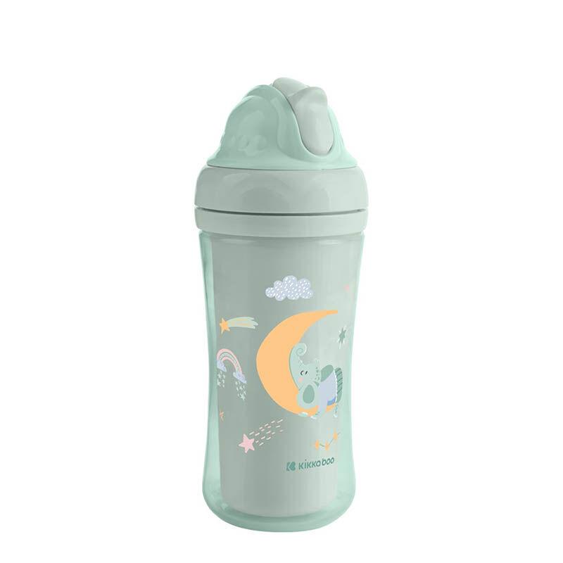 Kikka Boo Шише со цевка Moony Me 220мл, минт
