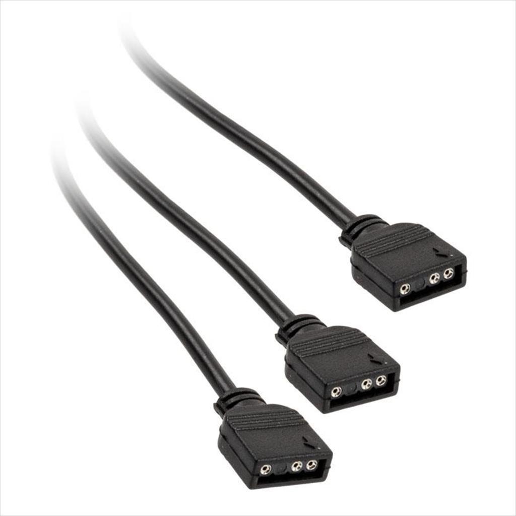 KOLINK Конвертор Fan Splitter ARGB, 300mm, 3-pin 1x Female To 2x Female, 5V