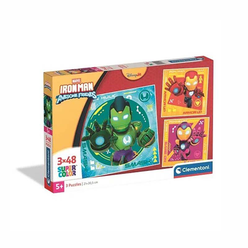 Clementoni Children Puzzle 'Ironman and Friends' Сложувалка 3x48 пар 5г