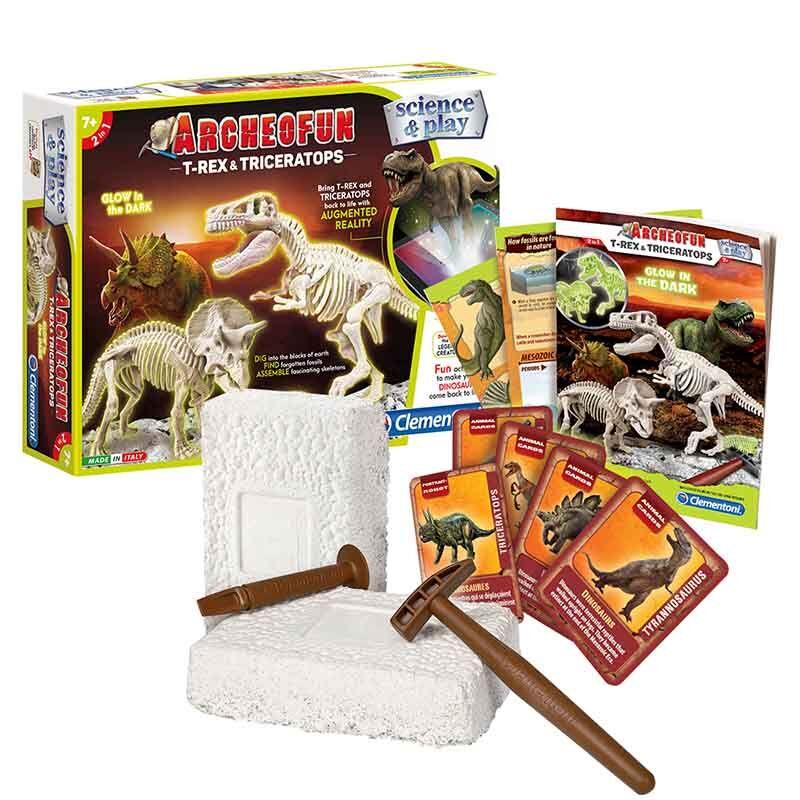 Clementoni Jurassic World 'T-Rex and Triceratops ' сет археологија (7+)