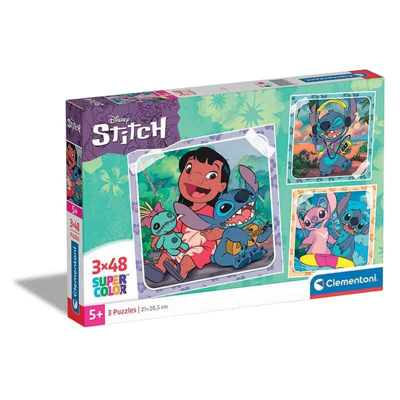 Clementoni Children Puzzle 'Lilo&amp;Stich' Сложувалка 3x48 (5г+)