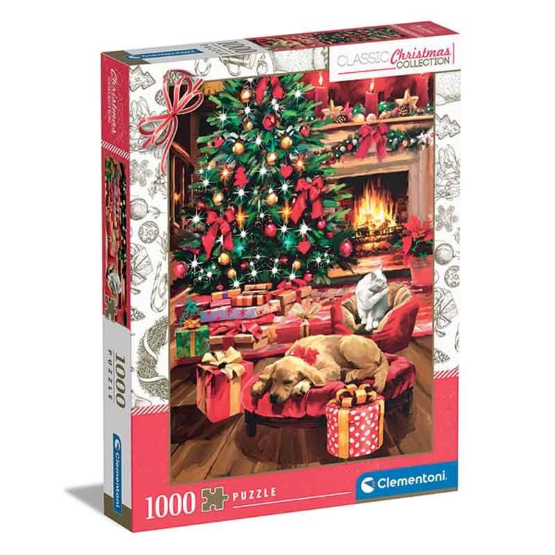 Clementoni Сложувалка 'Christmas By The Fire'  - 1000 парчиња