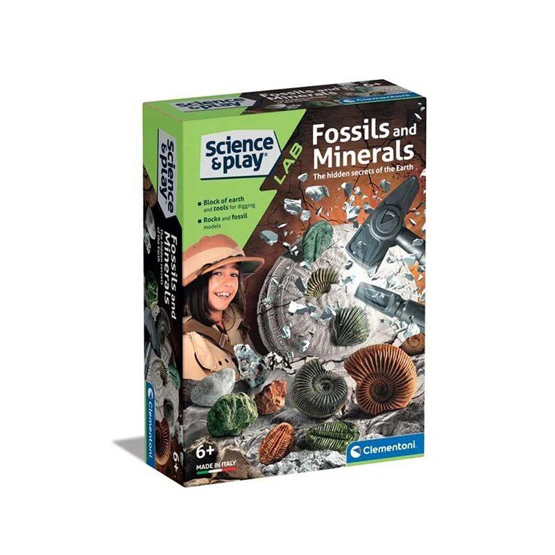 Clementoni Science and Play ,,Lab-Fossils and Minerals'' сет за ископување