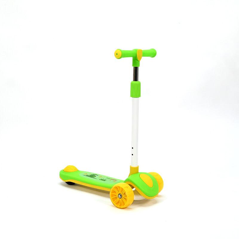 Loco Croco  Тротинет 206A, жолто со зелено