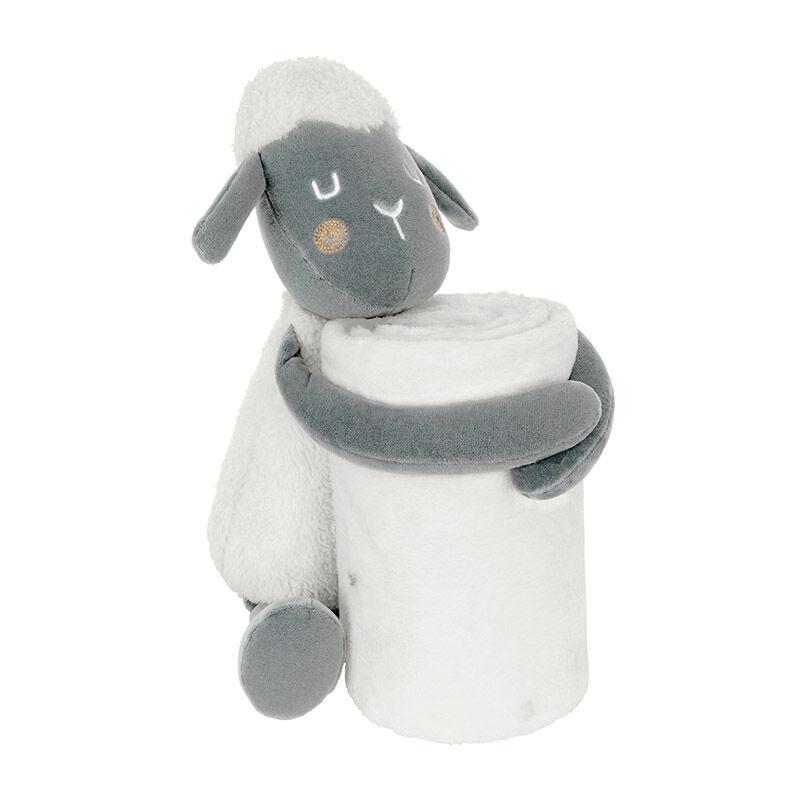 Kikka Boo Сет ќебе со играчка Sleepy Sheep