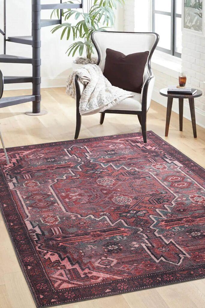 Conceptum Hypnose Carpet Folk -BA 25, 140x190 cm, Bordeaux
