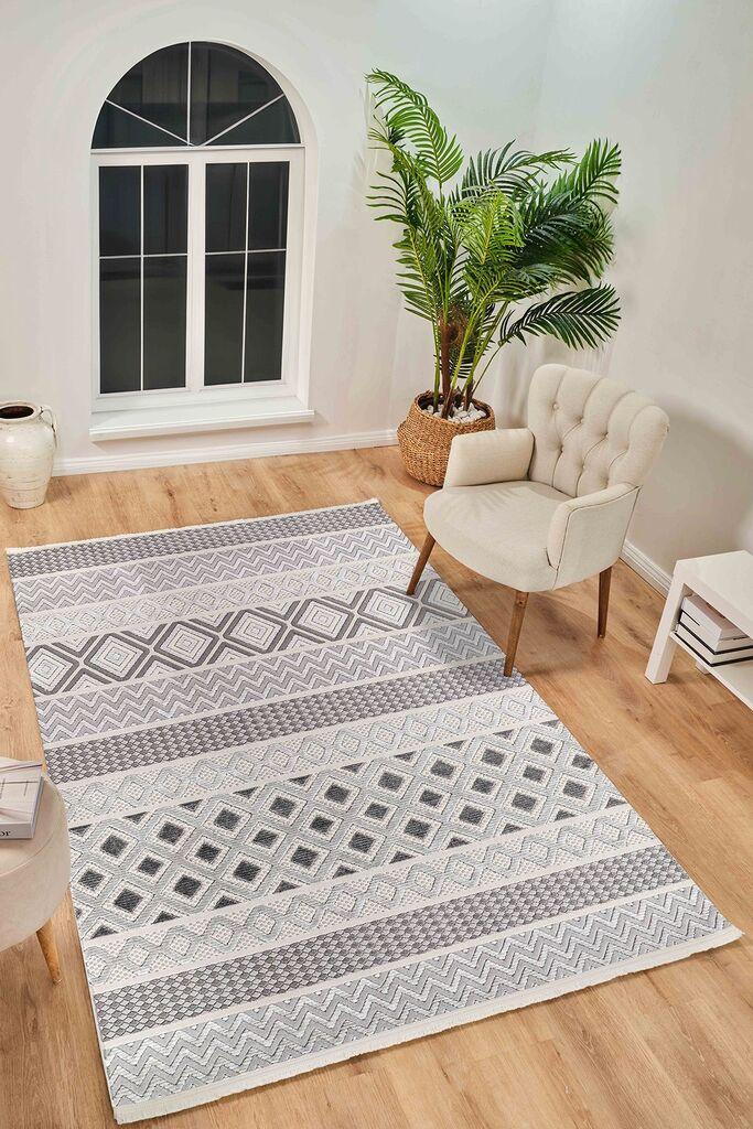 Conceptum Hypnose Carpet Boyut By052, 200x500 cm, крем-сив