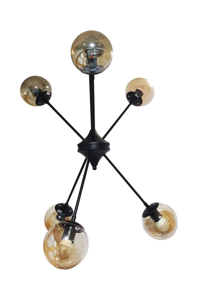 Alfa Electric Црн лустер макс. 6x40W E27 OL19180/6