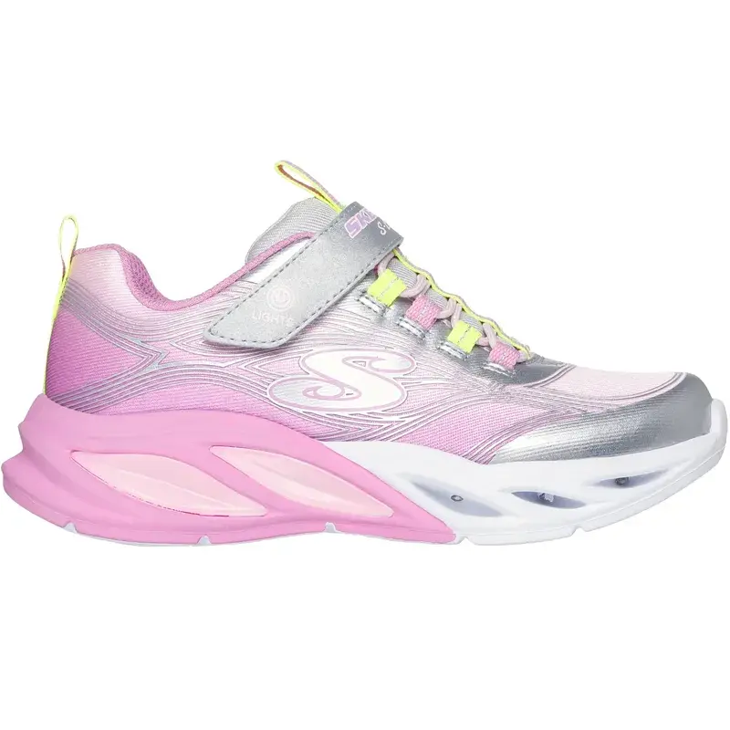 Skechers патики за девојчиња Cosmic Glow, црно-розова