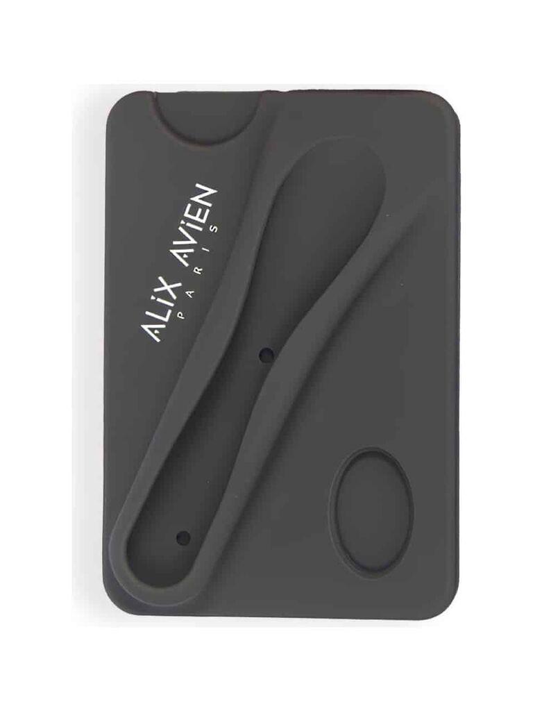 Alix Avien Paris Силиконски држач за картички и сјај за усни, Црн