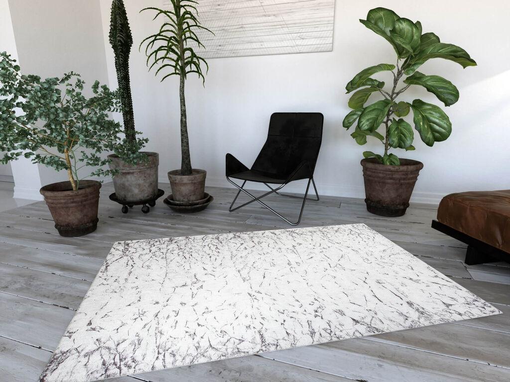 Тепих Conceptum Hypnose Ada Gonul -AL 381, 210x310 см, црно-бел