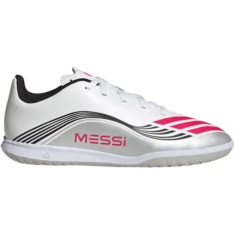 Adidas Патики за фудбал за момчиња F50 Messi Club In J, JP7452, Бели