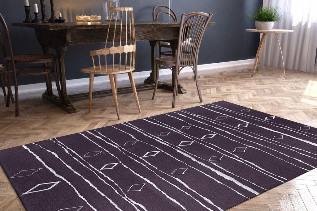 Conceptum Hypnose тепих Ada Gonul -AL 298, 140x190 cm, антрацит-бело