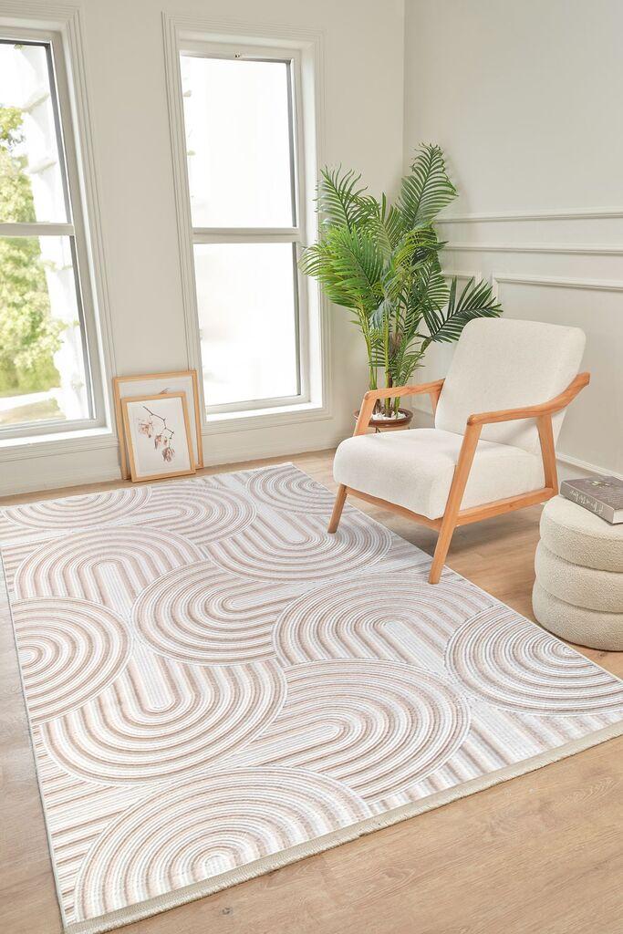 Conceptum Hypnose Carpet Boyut By001, 120x200 cm, крем-бело