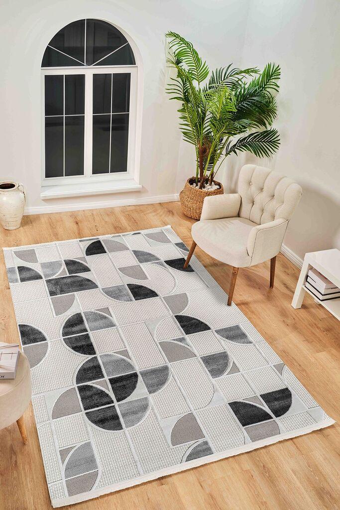 Conceptum Hypnose Carpet Boyut By047, 100x500 cm, крем-сив