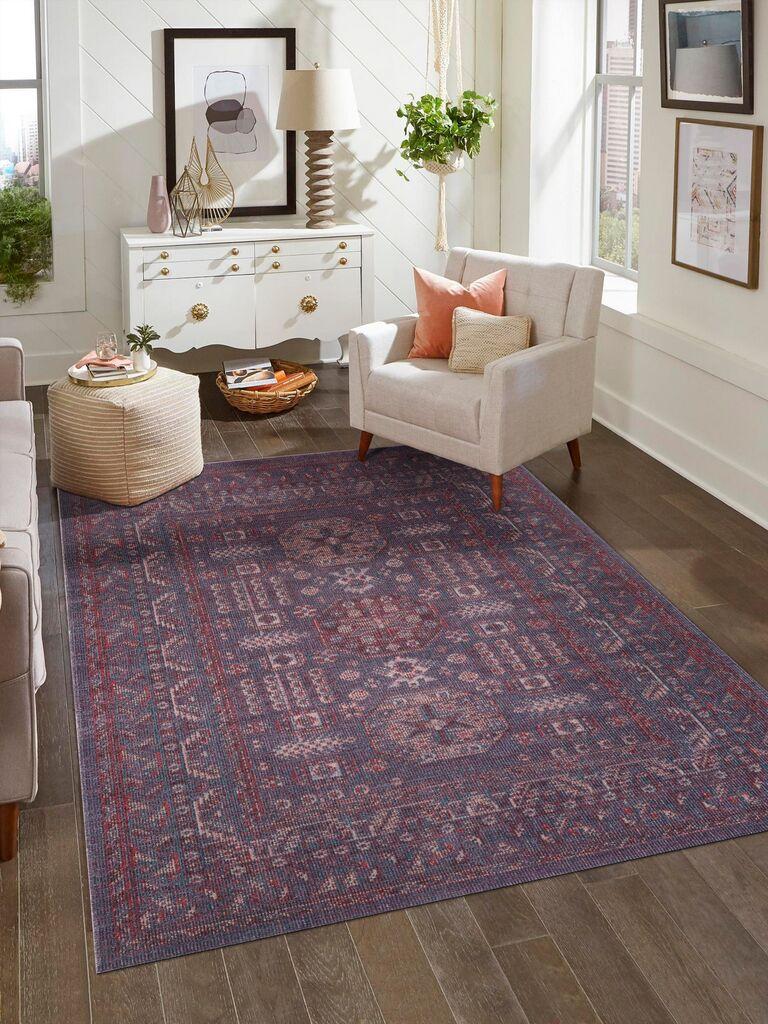 Концепт хипнозен тепих Антички 1113, 100x300 cm, виолетова