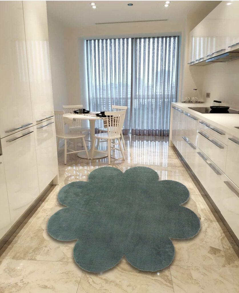 Тепих „Концептум Хипноза" во боја на маргаритка, 80x80 см, темно сив