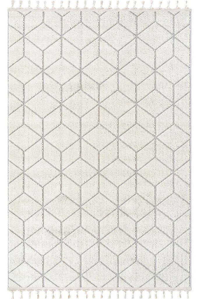 Conceptum Hypnose Rug Bukle 1407, 120x450 cm, бела