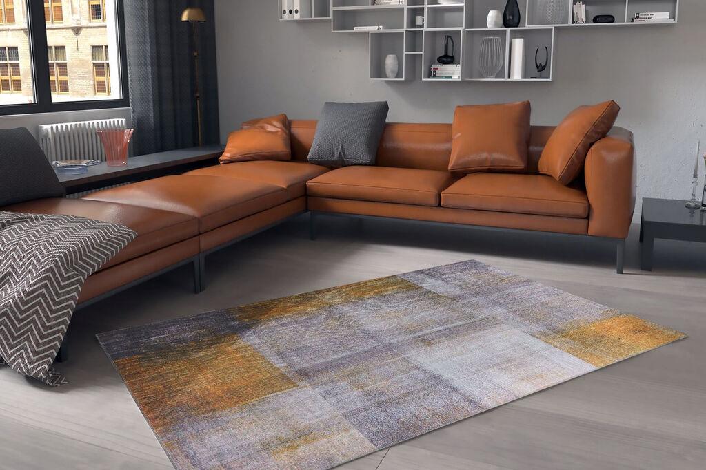 Conceptum Hypnose Carpet Funk -AL 10, 140x190 cm, сиво-портокалова