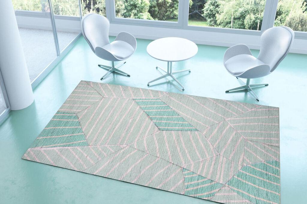 Conceptum Hypnose Carpet Funk -AL 179 y, 140x190 cm, светло зелена