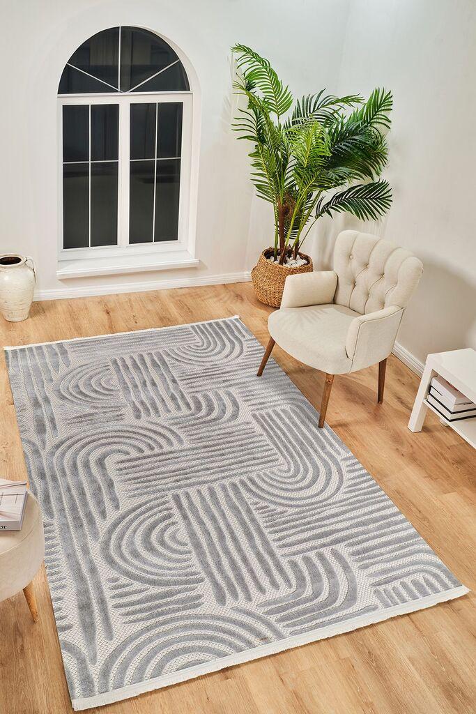 Conceptum Hypnose Carpet Boyut By048, 160x400 cm, сива боја