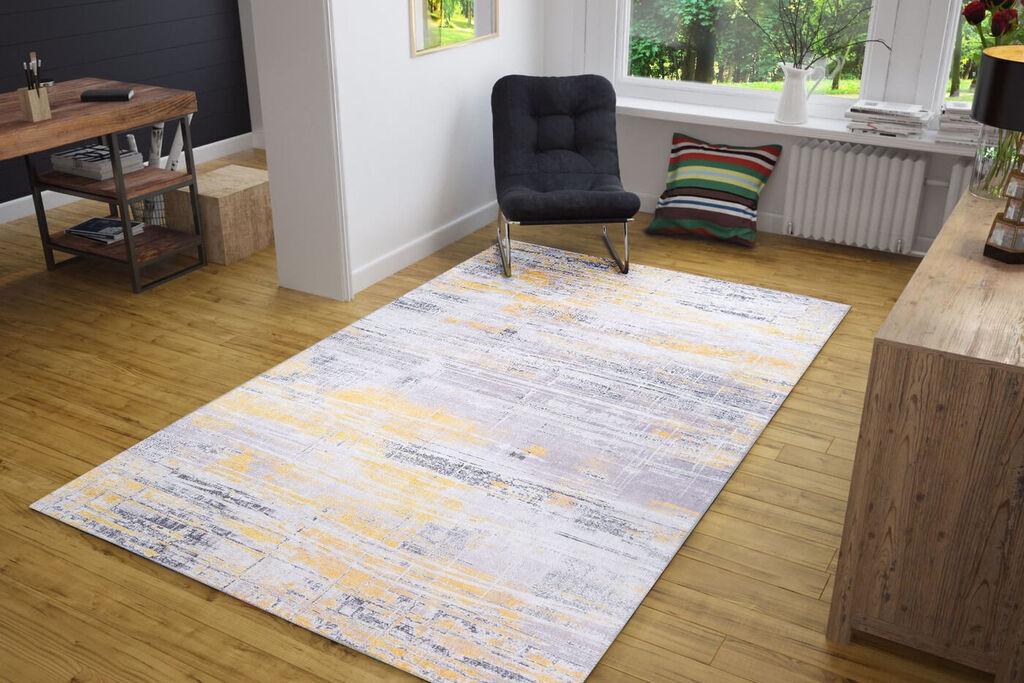Conceptum Hypnose Carpet Funk -AL 267, 140x190 cm, сиво-жолта